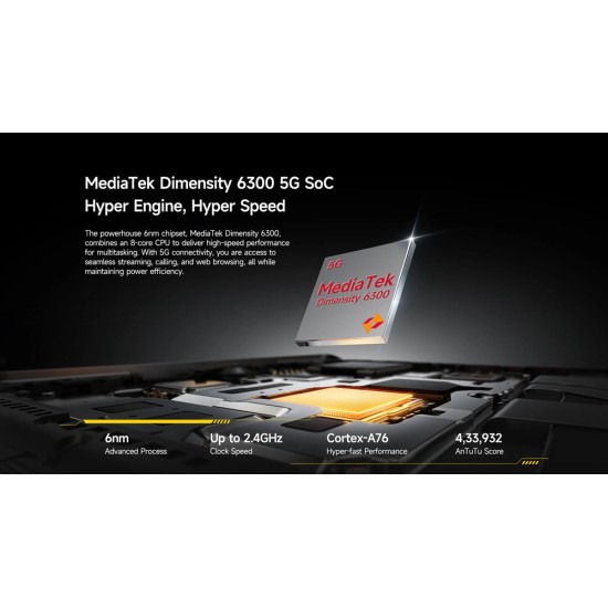 Ulefone Armor Mini 20T Pro 5G Dual SIM (8/256GB) Ανθεκτικό Smartphone Frost Black