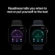 Apple Watch Series 12 Aluminium 46mm Αδιάβροχο με Παλμογράφο (Black Aluminium with Black Sport Band - M/L)