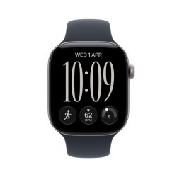 Apple Watch Series 12 Cellular Aluminium 42mm Αδιάβροχο με Παλμογράφο (Space Grey Aluminium with Navy Blue Sport Band - S/M)
