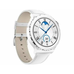 Huawei Watch GT 3 Pro Ceramic 43mm Αδιάβροχο με Παλμογράφο (Leather White)