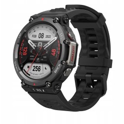Amazfit T-Rex 2 Aluminium 47mm Αδιάβροχο Smartwatch με Παλμογράφο (Ember Black)