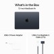Apple MacBook Air 13" (2024) 13.6" Retina Display (M3-8-core/8GB/256GB SSD) Midnight (GR Keyboard)