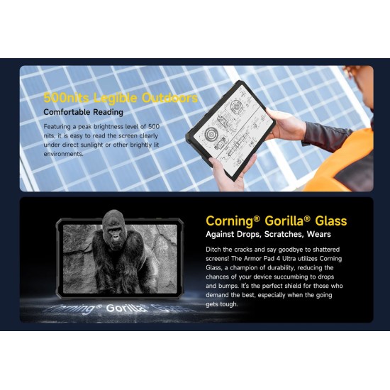 Ulefone Armor Pad 4 Ultra Thermal 5G 10.36" Tablet (8GB/256GB) Μαύρο