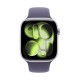 Apple Watch Series 11 Aluminium 46mm Αδιάβροχο με Παλμογράφο (Silver Aluminium Case with Purple Fog Sport Band - M/L)