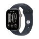 Apple Watch Series 12 Cellular Aluminium 42mm Αδιάβροχο με Παλμογράφο (Space Grey Aluminium with Navy Blue Sport Band - S/M)
