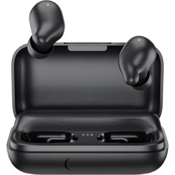 Haylou T15 In-ear Bluetooth Handsfree Ακουστικά με Αντοχή στον Ιδρώτα και Θήκη Φόρτισης Μαύρα