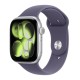 Apple Watch Series 11 Aluminium 46mm Αδιάβροχο με Παλμογράφο (Silver Aluminium Case with Purple Fog Sport Band - M/L)