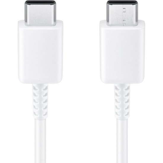 Samsung Regular USB 2.0 Cable USB-C male - USB-C male Λευκό 1m (EP-DA705BWE)