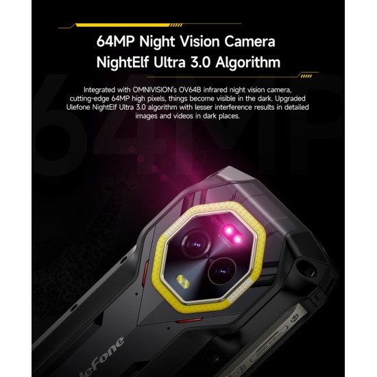 Ulefone Armor Mini 20 Dual SIM (8/256GB) Ανθεκτικό Smartphone Μαύρο