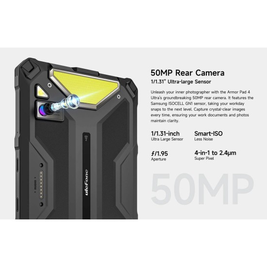 Ulefone Armor Pad 4 Ultra Thermal 5G 10.36" Tablet (8GB/256GB) Μαύρο