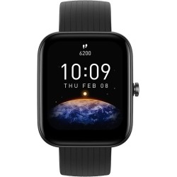 Amazfit Bip 3 Smartwatch με Παλμογράφο (Μαύρο)