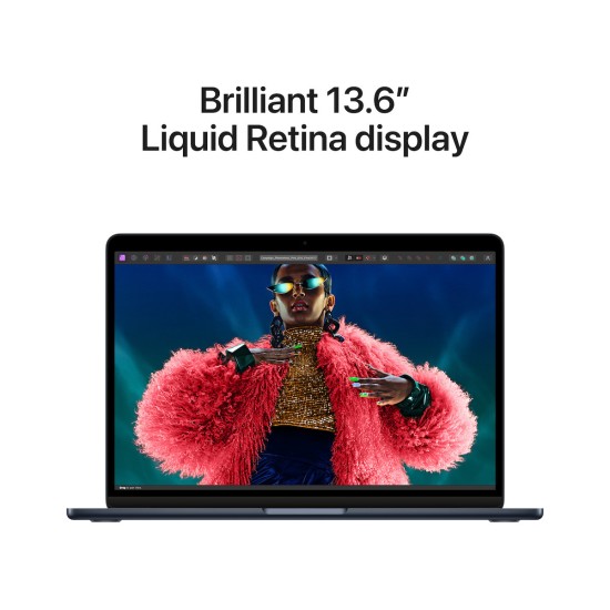 Apple MacBook Air 13" (2024) 13.6" Retina Display (M3-8-core/8GB/256GB SSD) Midnight (GR Keyboard)