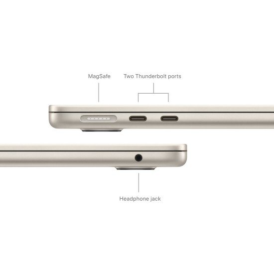 Apple MacBook Air 13" (2024) 13.6" Retina Display (M3-8-core/8GB/256GB SSD) Starlight (International English Keyboard)