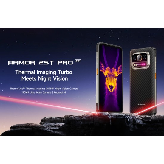 Ulefone Armor 25T Pro 5G Dual SIM (6GB/256GB) Ανθεκτικό Smartphone Frost Black