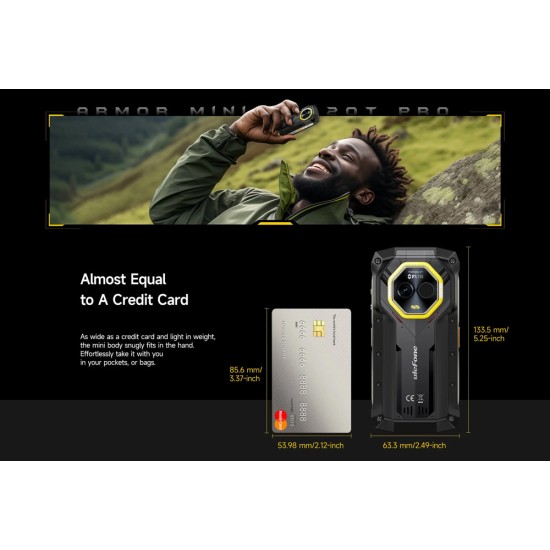 Ulefone Armor Mini 20T Pro 5G Dual SIM (8/256GB) Ανθεκτικό Smartphone Frost Black