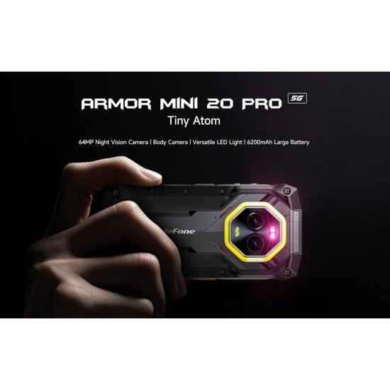 Ulefone Armor Mini 20 Pro 5G Dual SIM (8/256GB) Ανθεκτικό Smartphone Frost Black