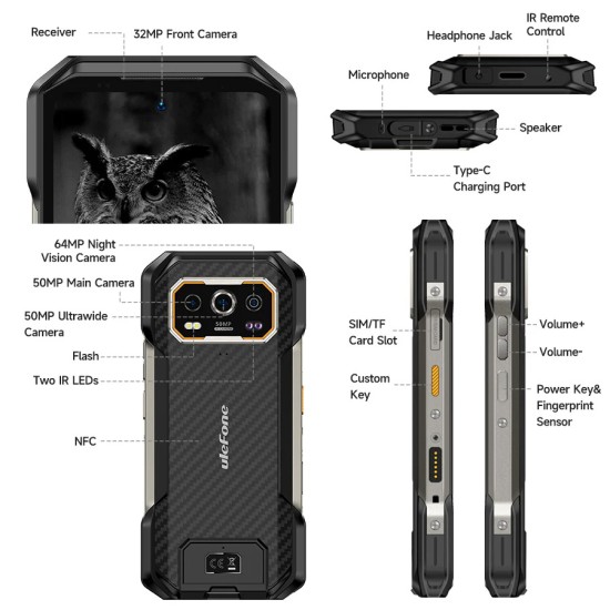 Ulefone Armor 27 Dual SIM (12GB/256GB) Μαύρο Ulefone Armor 27 Dual SIM (12GB/256GB) Μαύρο