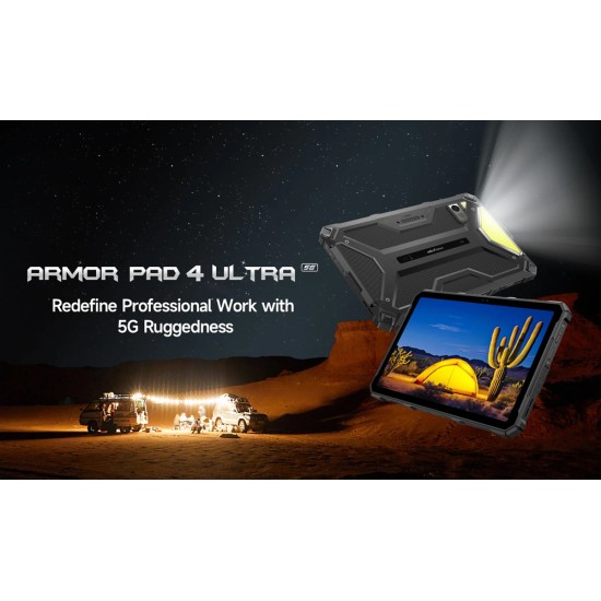 Ulefone Armor Pad 4 Ultra Thermal 5G 10.36" Tablet (8GB/256GB) Μαύρο