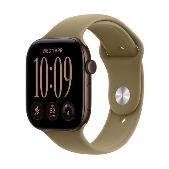 Apple Watch Series 12 Cellular Aluminium 46mm Αδιάβροχο με Παλμογράφο (Dark Bronze Aluminium with Olive Sport Band - M/L) Apple Watch Series 12 Cellular Aluminium 46mm Αδιάβροχο με Παλμογράφο (Dark Bronze Aluminium with Olive Sport Band - M/L)