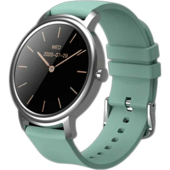 Mibro Air Smartwatch με Παλμογράφο (Ασημί)
