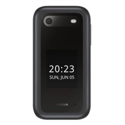 Nokia 2660 Flip Dual SIM (48MB/128MB) Κινητό με Κουμπιά (Αγγλικό Μενού) Μαύρο