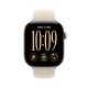 Apple Watch Series 12 Aluminium 46mm Αδιάβροχο με Παλμογράφο (Light Gold Aluminium with Sand Sport Band - M/L)